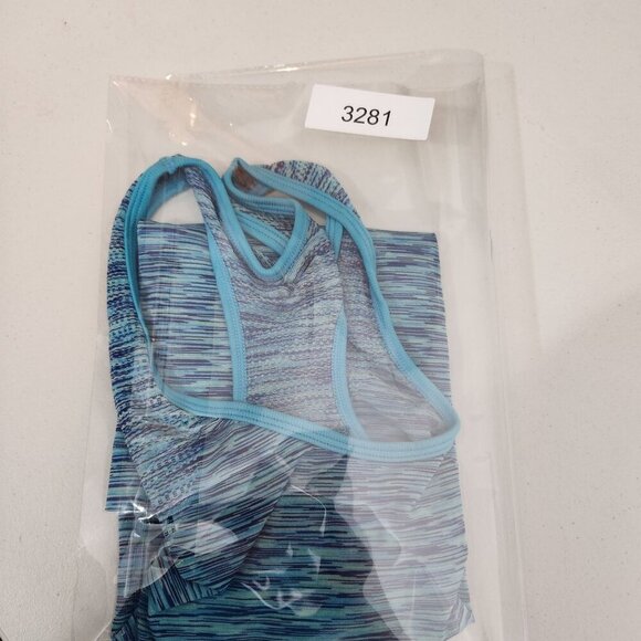 Womens Racerback Athletic Tank Top Small By Academy Ltd Shirt Blue Green - Picture 11 of 11